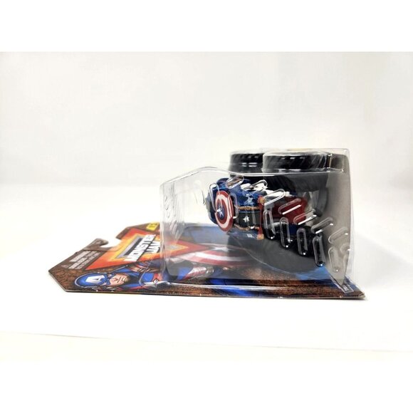 2024 Monster Jam Captain America Monster Truck 1:64 Marvel Series 2 (sm) - Picture 5 of 7